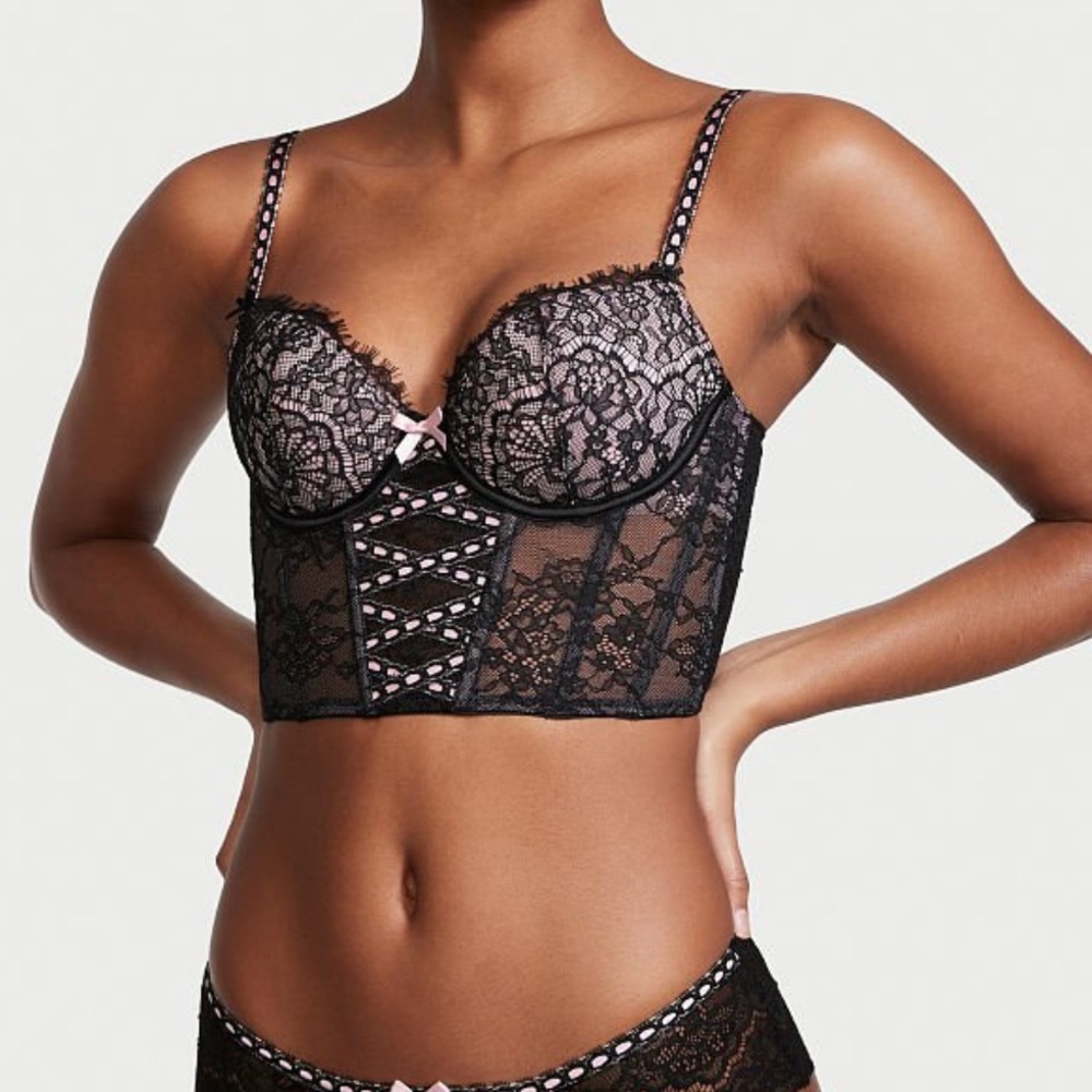 NWT‎ Victoria's Secret Dream Angels Heritage Ribbon Small DD Bustier Lingerie